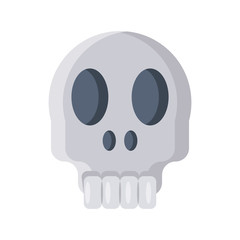 skull head on white background