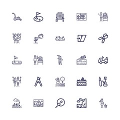 Editable 25 grass icons for web and mobile