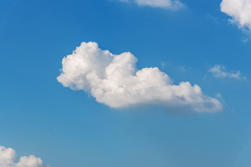 Clouds in the blue sky, Natural background.