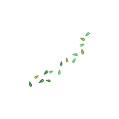 Tree leaf vector logo design, eco-friendly