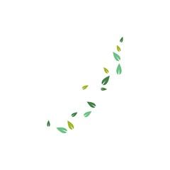 Tree leaf vector logo design, eco-friendly