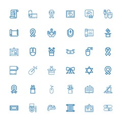 Editable 36 scroll icons for web and mobile