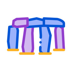 stonehenge icon vector. stonehenge sign. color symbol illustration
