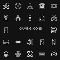 Editable 22 gaming icons for web and mobile