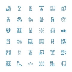 Editable 36 arm icons for web and mobile