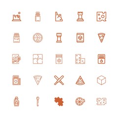 Editable 25 piece icons for web and mobile