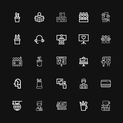 Editable 25 teacher icons for web and mobile