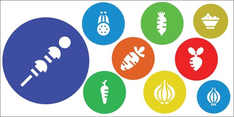Fototapeta premium carrot icon set