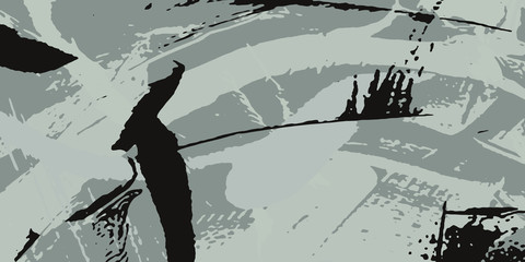 Abstract color painting background. Ink pattern illustration. Contemporary and modern texture. Creative and artistic wallpaper. Artistic wall with brushed shapes design. Urban Grunge.