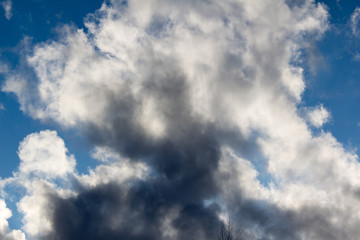 Fototapeta premium white clouds against blue sky