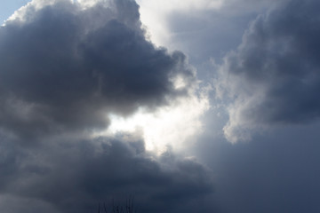 Fototapeta premium white clouds against blue sky