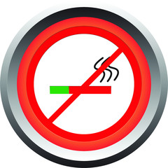 vector design conceptual health no smoking icon