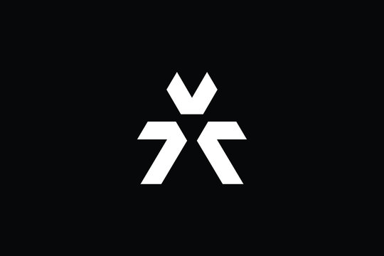 Minimal elegant monogram art logo. Outstanding professional trendy awesome artistic AT TA AX XA initial based Alphabet icon logo. Premium Business logo White color on black background