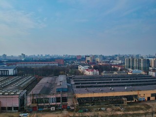 Obraz premium Aerial view of Minsk, Belarus