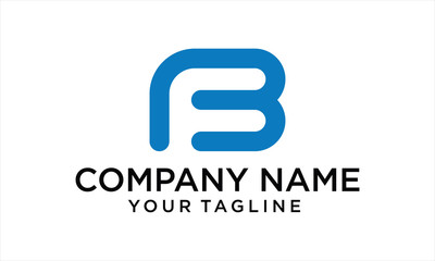 COMBINATION LOGO FROM NEGATIVE SPACE F AND B LOGO DESIGN CONCEPT