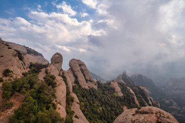 Fototapeta na wymiar Mountain of Montserrat, Catalonia Spain.