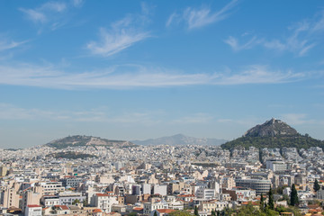 Fototapeta na wymiar Athens from the top 