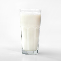 glass of milk isolated on white background