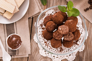 Chocolate truffles.