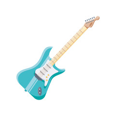 Fototapeta premium electric guitar on white background
