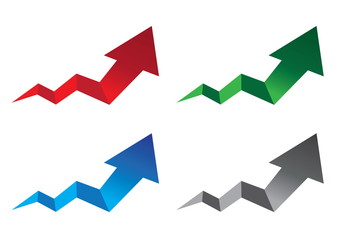 arrows on white background