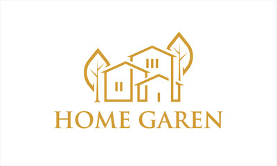 COMBINATION LOGO HOME AND PLAN LOGO DESIGN CONCEPT