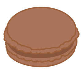 マカロン　チョコ