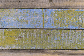 texture of a wooden wall made of old boards. wooden background with old paint