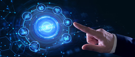 Business, Technology, Internet and network concept. Digital Marketing content planning advertising strategy concept. Customer experience