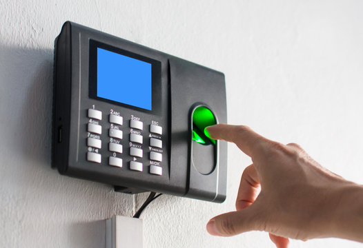 Scan your fingerprint to start working in the morning and scan your finger after work.