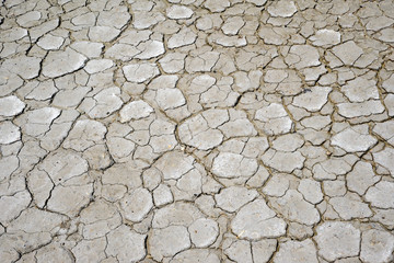 Dry land and cracked ground. Climate change and global warming. Ecological catastrophe.