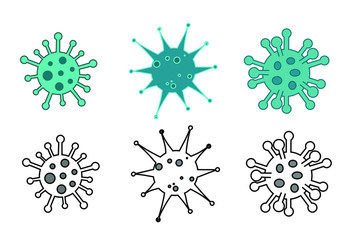 illustration graphic vector of corona virus in wuhan. Corona virus microbe. Corona Virus in Wuhan, China, Global Spread, and Concept of Icon