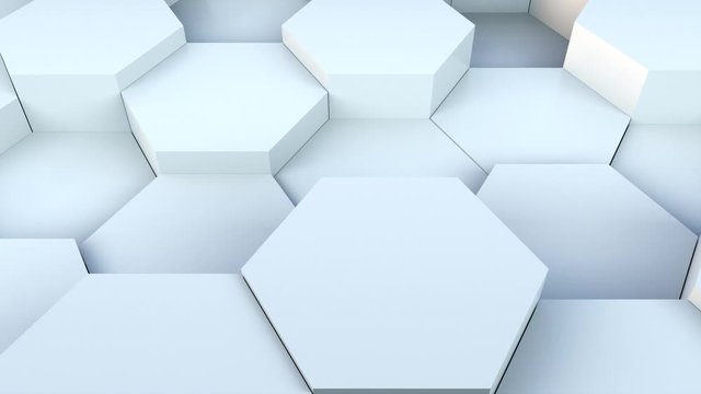 3d rendering of honeycomb background. Computer generated abstract geometric design.
