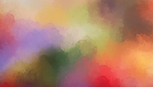 Brushed Painted Abstract Background. Brush stroked painting. Artistic vibrant and colorful wallpaper.. © Hybrid Graphics