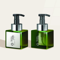 Obraz premium Vector Tinted Bottle for Skincare / Healthcare / Haircare Products