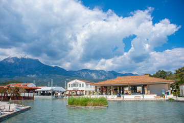 Fototapeta premium Great hotel and swimming pool