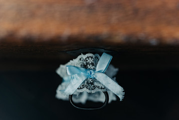 Blaues Strumpfband Hochzeit