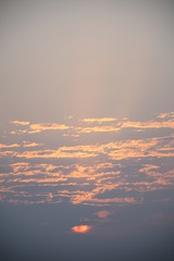 Clouds in the Sky and Beautiful Natural Evening at Kutch, Gujarat, India