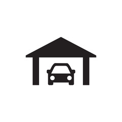 CAR GARAGE ICON , GARAGE ICON