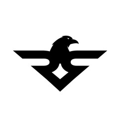 eagle simple logo design modern and simple