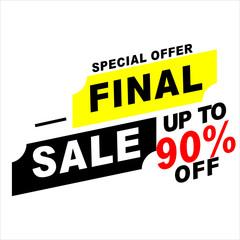 Sale of special offers. Discount with the price is 90%.