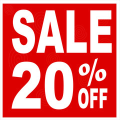 20% OFF Sale. Discount Price. Special Offer Marketing Ad. Discount Promotion. Sale Discount Offer.