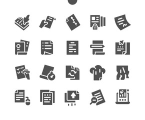 File Well-crafted Pixel Perfect Vector Solid Icons 30 2x Grid for Web Graphics and Apps. Simple Minimal Pictogram