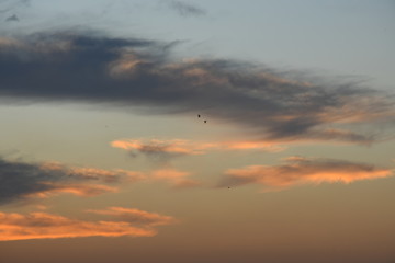Clouds in the Sky and Beautiful Natural Evening at Kutch, Gujarat, India