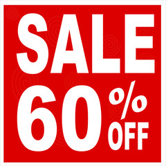 60% OFF Sale. Discount Price. Special Offer Marketing Ad. Discount Promotion. Sale Discount Offer.