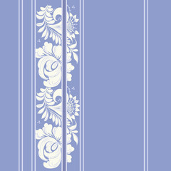 Traditional Japanese Indigo Background Template, The Flowers Texture 
