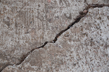 Fototapeta premium concrete road with a crack