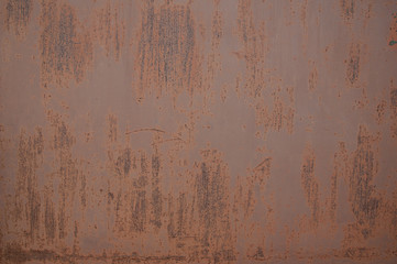 the texture of the iron sheet wall is dark