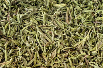 Close Up Shot Of Dried Thyme Leaves