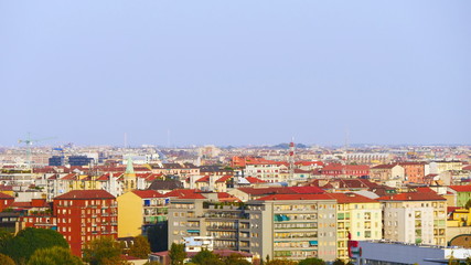 Obraz premium Panorama of cityscape in Punto. Panoramico of Italy